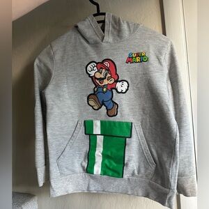 Nintendo Super Mario Gray Hoodie for Kids
